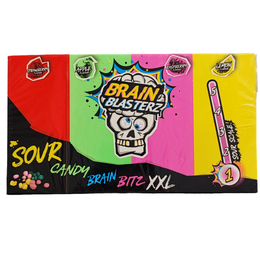Brain Blasterz Sour Candy Brain Bitz XXL 144g (Halal & Vegan)