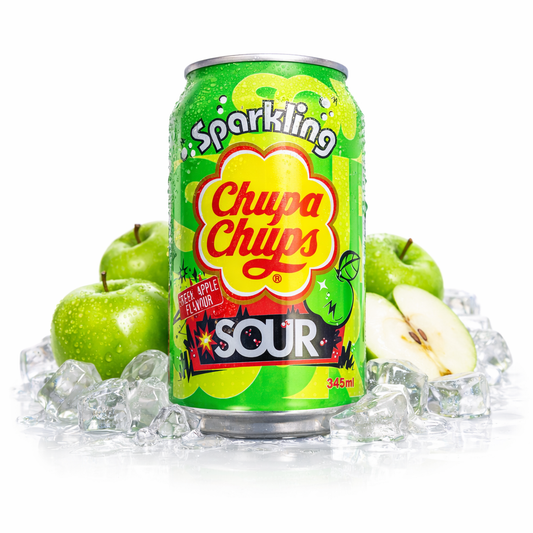 Chupa Chups Sparkling Sour - Green Apple Flavour 345ml