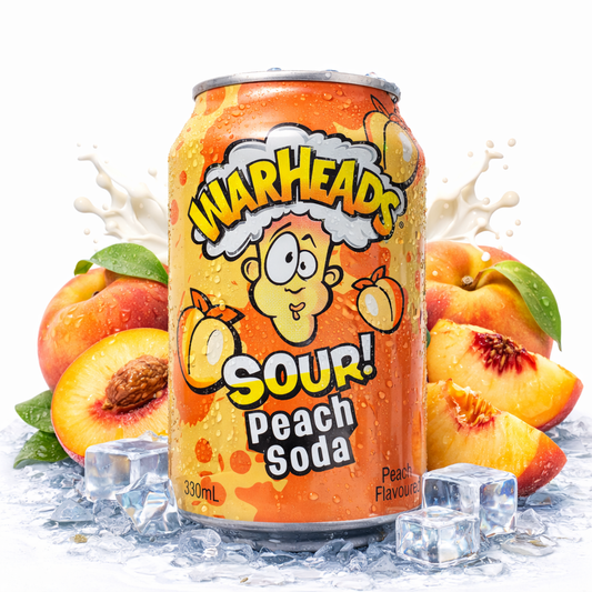 Warheads Sour Peach Soda 330ml (USA)